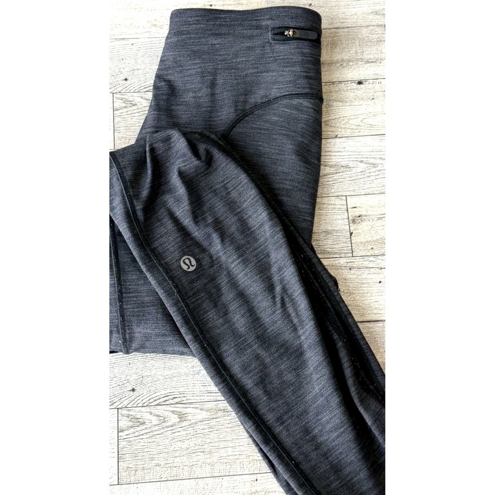 Lululemon Leggings Womens Size‎ 2 Dark Gray Heather With side Pockets